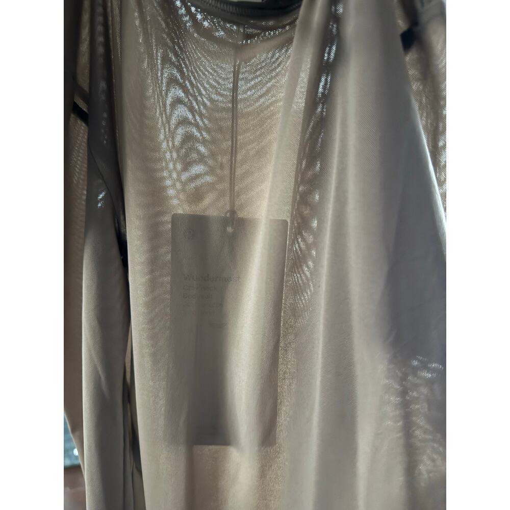 Lululemon Crew Neck Bodysuit Nulu Mesh Long Slv Thong Cut Size M W3HQVS NWT - Picture 6 of 13